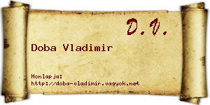 Doba Vladimir névjegykártya